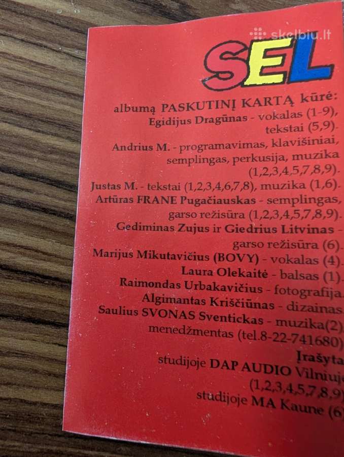 Kasėtė Sel , Paskutinį kartą,1994m - nuotraukos Nr. 3