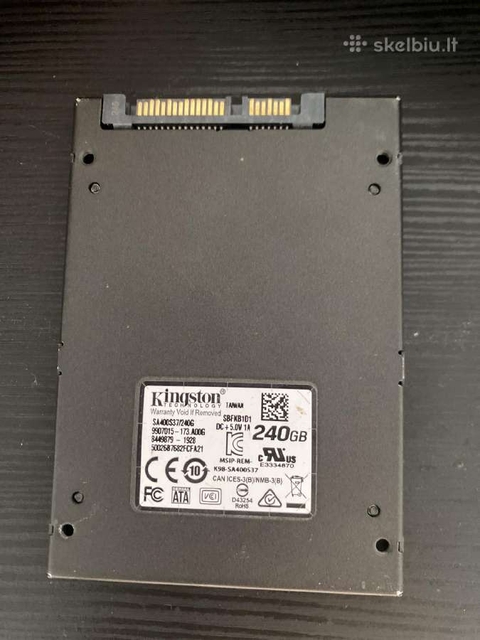 SSD kingston 240gb - nuotraukos Nr. 2