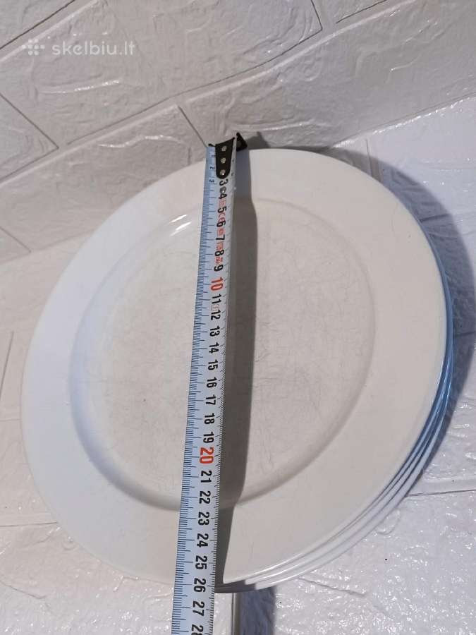 4 Ikea Fargklar baltos lėkštės 26 cm - nuotraukos Nr. 3