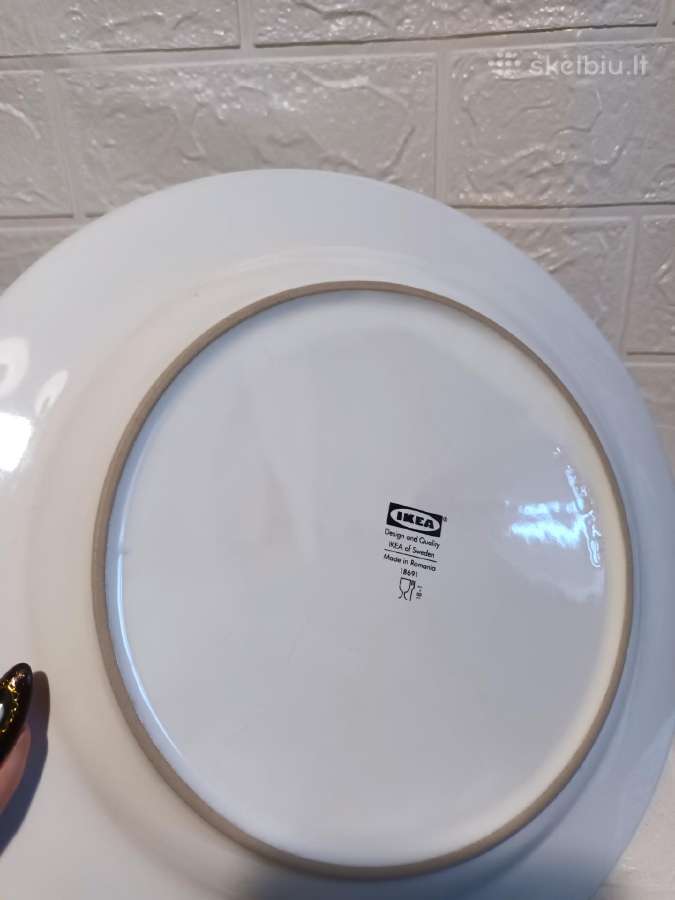 4 Ikea Fargklar baltos lėkštės 26 cm - nuotraukos Nr. 5