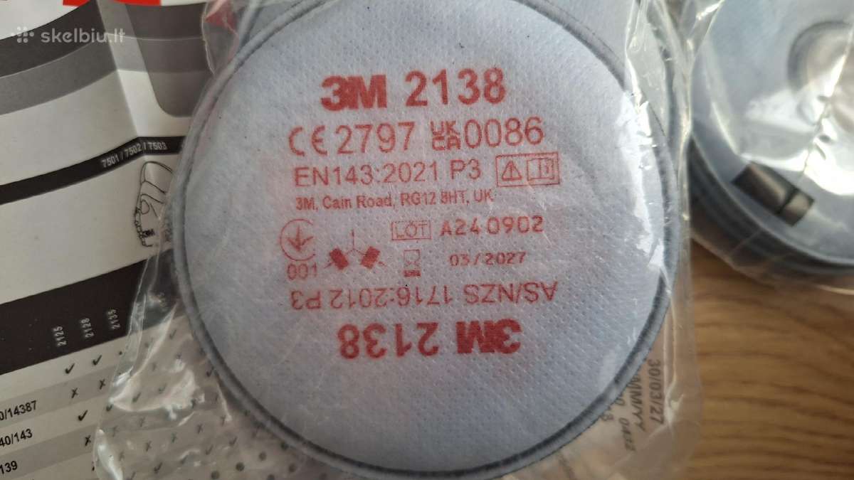 3m 7502 apsauginė puskaukė M dydis - nuotraukos Nr. 7