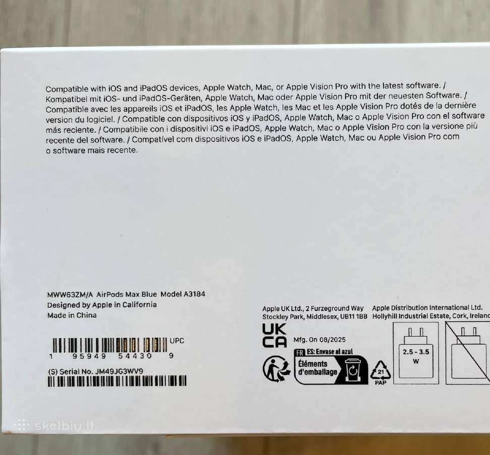 Apple Airpods Max Usb-c (Model A3184) Blue - nuotraukos Nr. 10