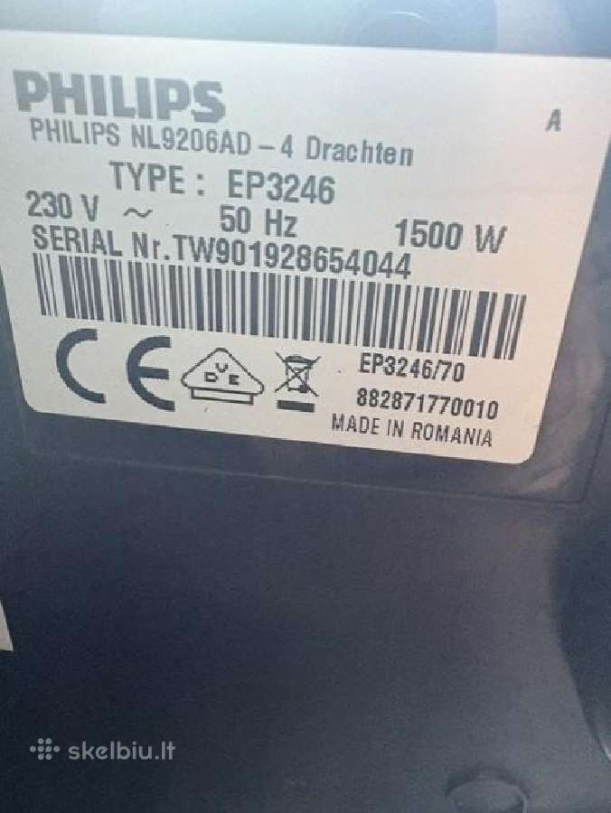 Automatinis kavos aparatas Philips 3246/70 - nuotraukos Nr. 10