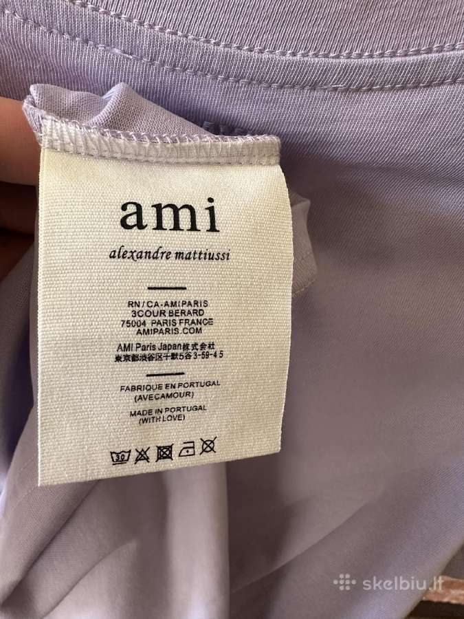 Ami Paris šviesiai alyviniai marškinėliai - nuotraukos Nr. 8