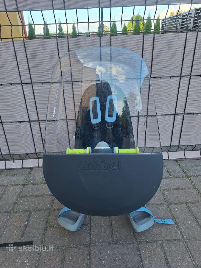Dviračio kėdutė Qibbel Air su skydeliu ir žaislu - nuotraukos Nr. 2