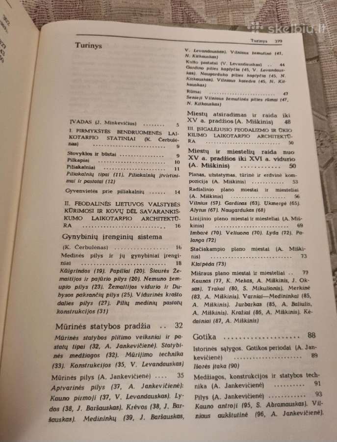 Lietuvos architektūros istorija 1 ir 2 dalis - nuotraukos Nr. 3