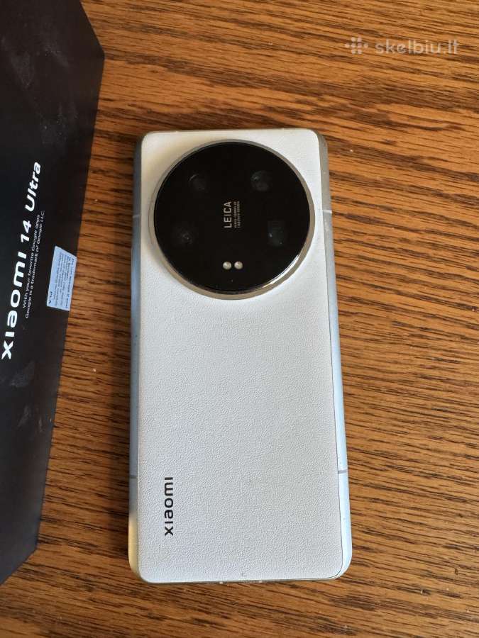 Xiaomi 14 ultra white 16gb RAM 512gb rom - nuotraukos Nr. 4