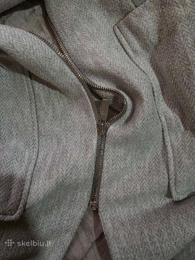 Šviesiai pilkas Zara Woman švarkas-paltukas (L) - nuotraukos Nr. 5