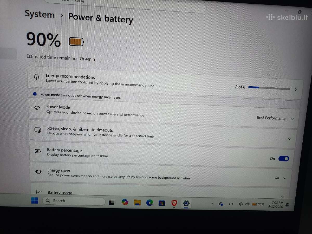 Lenovo Thinkpad X1 Carbon 7th Gen i7 16gb 256gb - nuotraukos Nr. 8