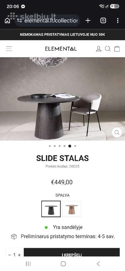 Valgomojo stalas - nuotraukos Nr. 6