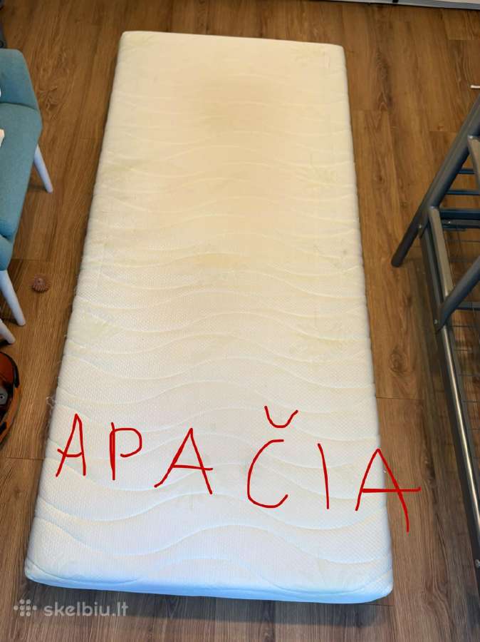 Geros būklės, mažai naudota dvigulė lova. - nuotraukos Nr. 11