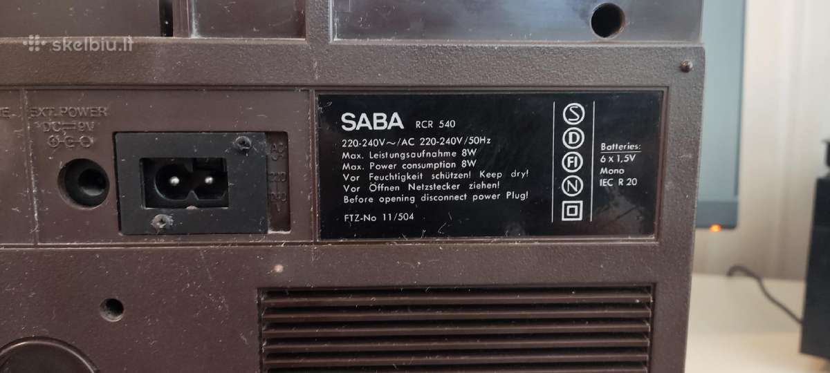 Stereo magnetola Saba - nuotraukos Nr. 5