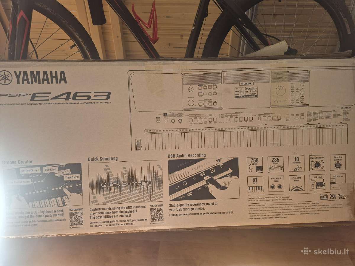 Elektroninis klavišinis Yamaha Psr-e463 - nuotraukos Nr. 8