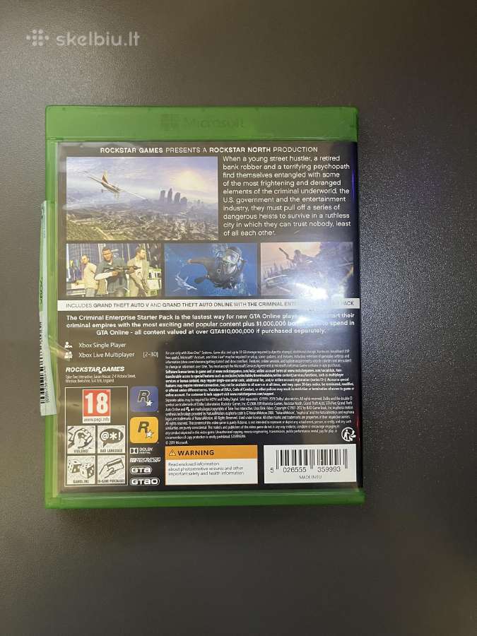 Xbox one Grand Theft Auto V (Gta V) - nuotraukos Nr. 2