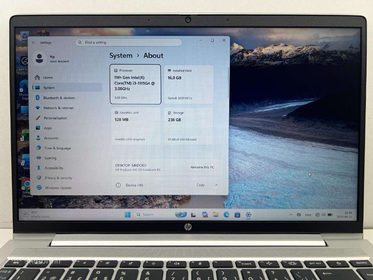Hp probook 440 G8 - nuotraukos Nr. 2