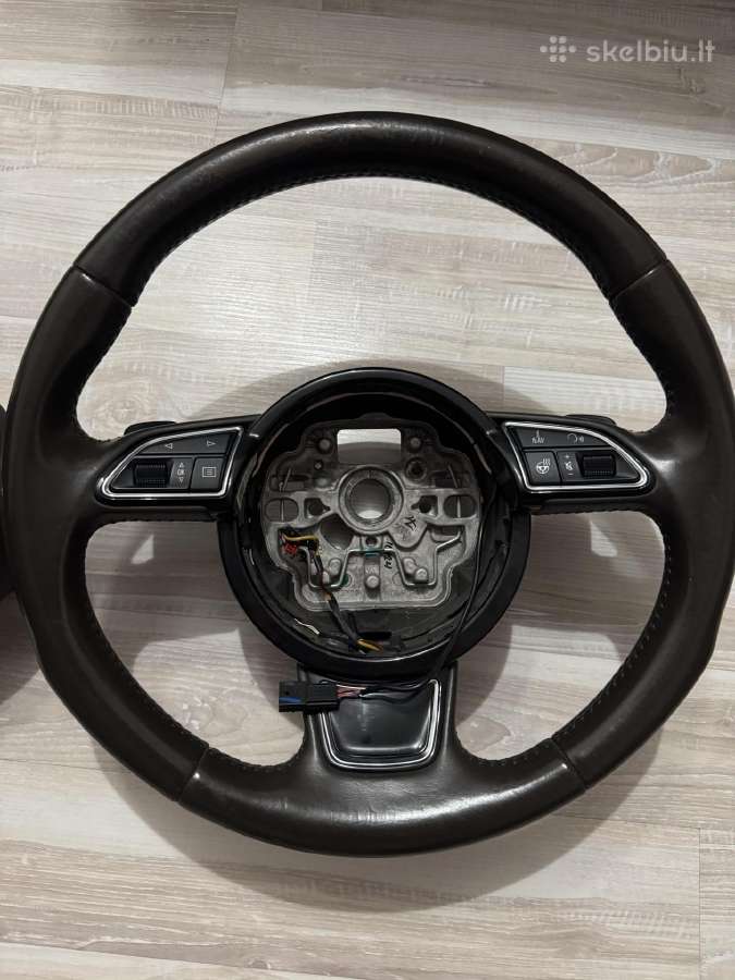 Šildomas, vibruojantis, Audi vairas su Airbag - nuotraukos Nr. 2