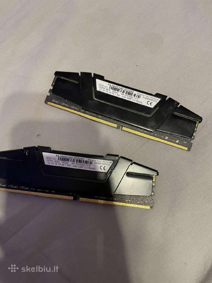 G.skill Ripjaws V Ddr4 32gb (2x16gb) 3600mhz Cl16 - nuotraukos Nr. 2
