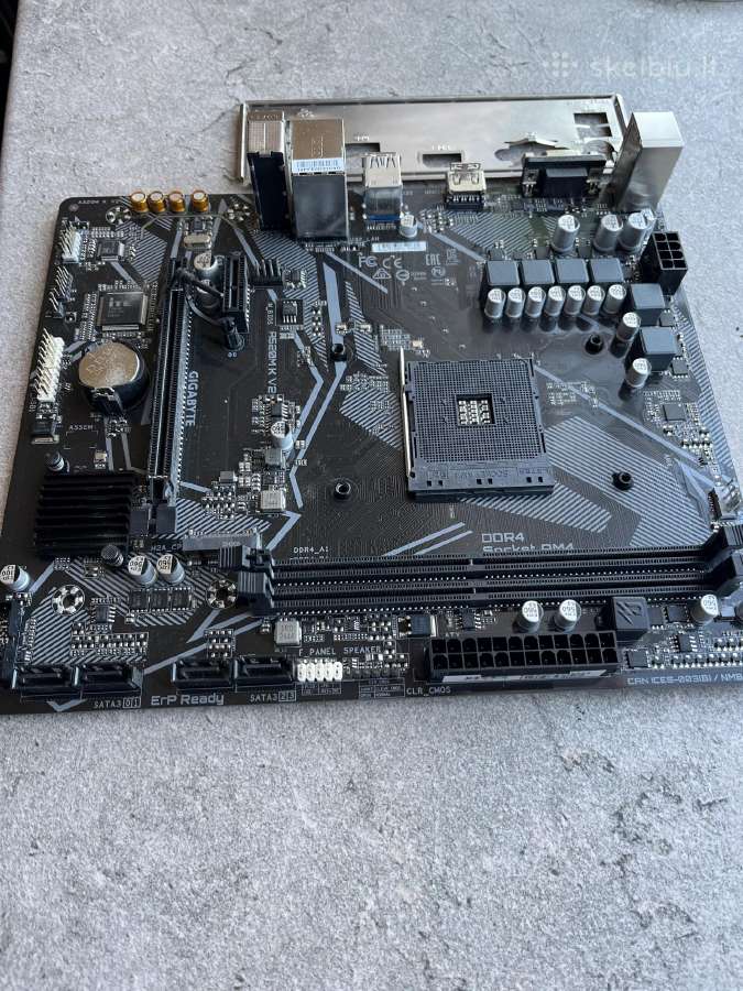 Pagrindinė plokštė Gigabyte A520m K V2 Am4, Ddr4 - nuotraukos Nr. 3