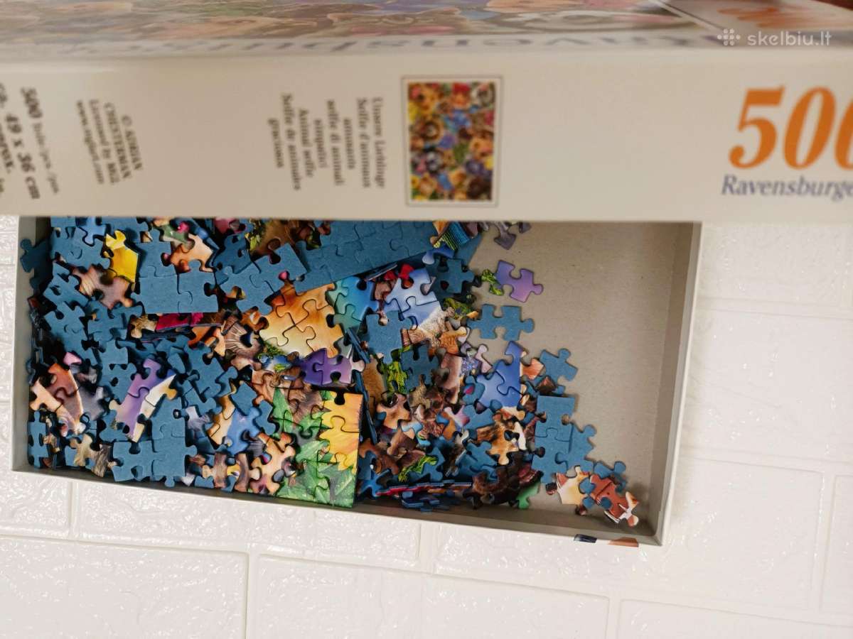Dėlionė Ravensburger Animal Selfie 500 puzle - nuotraukos Nr. 3