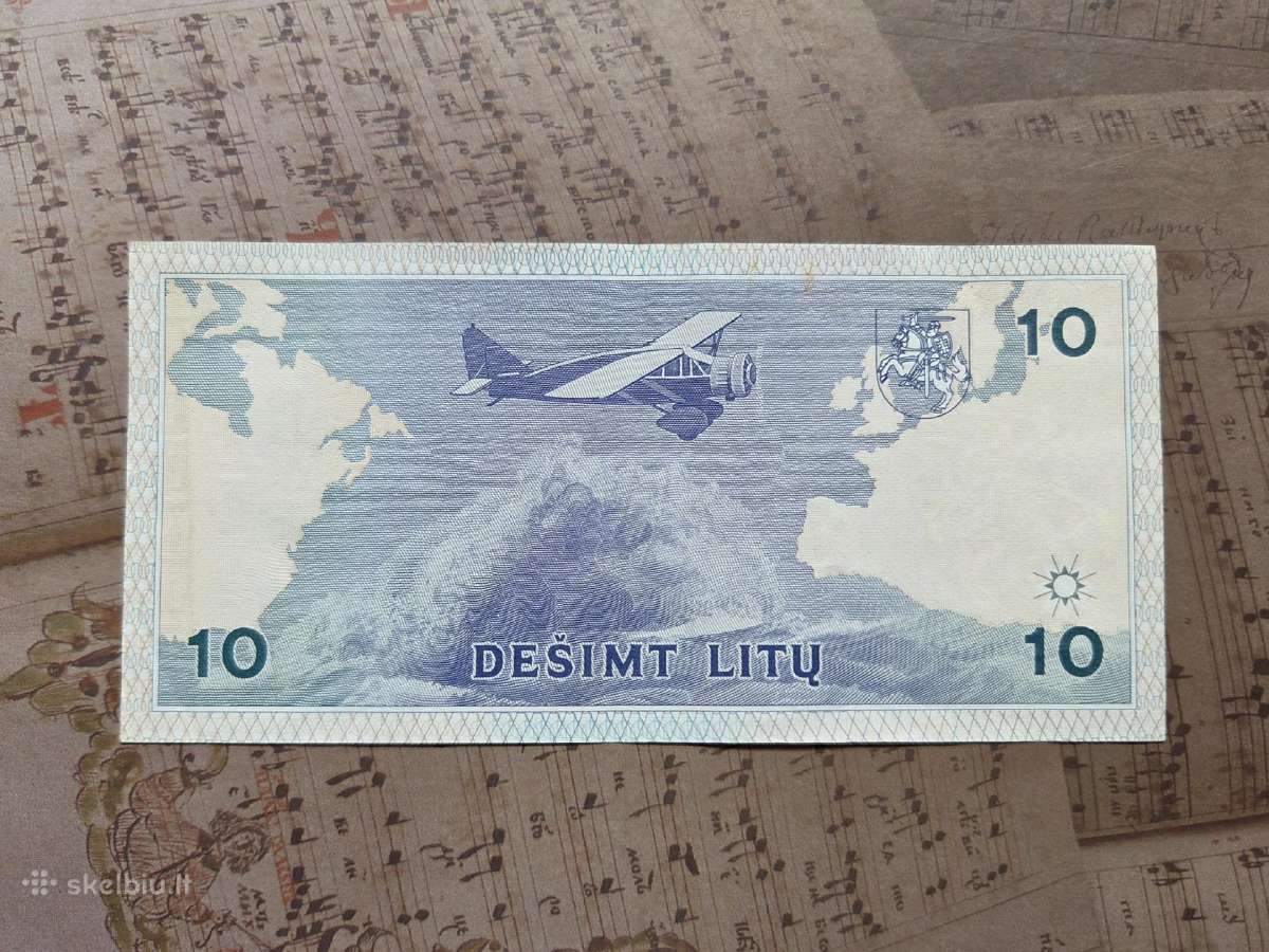 10 litų 1993 Lietuva - xf - nuotraukos Nr. 2