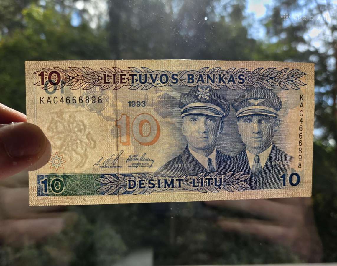 10 litų 1993 Lietuva - xf - nuotraukos Nr. 5