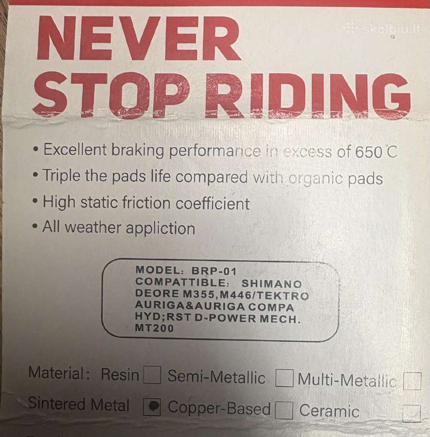 Shimano diskinių stabdžių kaladėlės, - nuotraukos Nr. 2