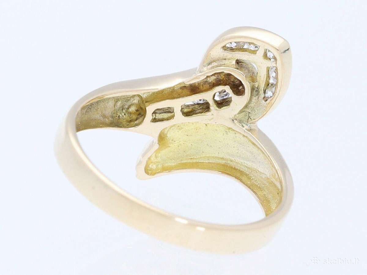 Aukso žiedas su deimantais (0,5ct) - nuotraukos Nr. 6