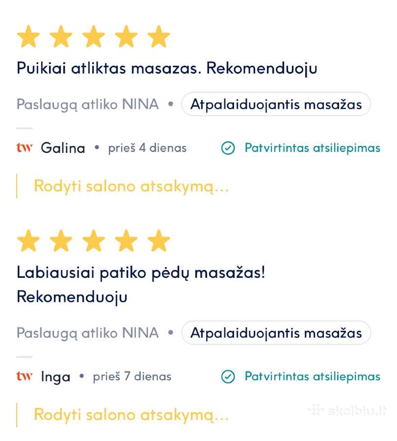 Masaž - nuotraukos Nr. 2
