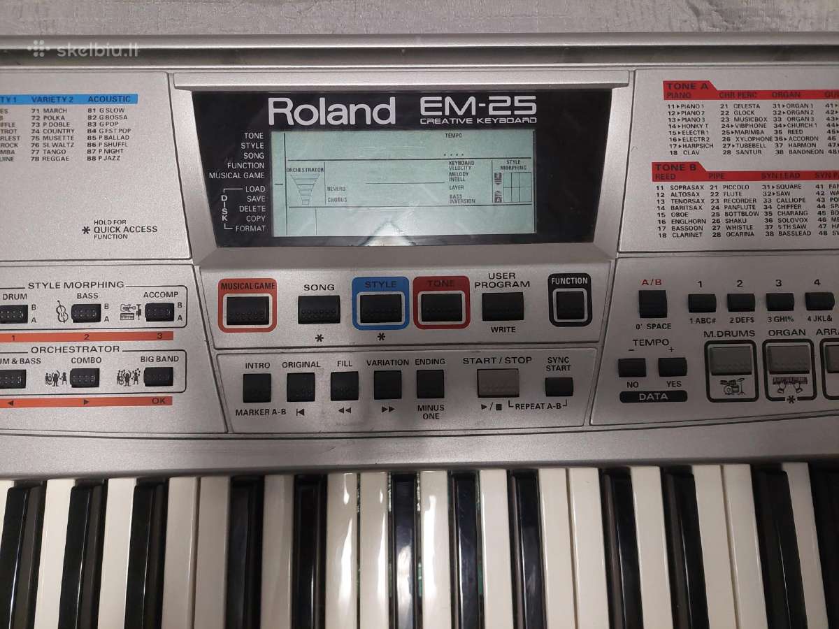 Roland Em-25 Sintezatorius - nuotraukos Nr. 2