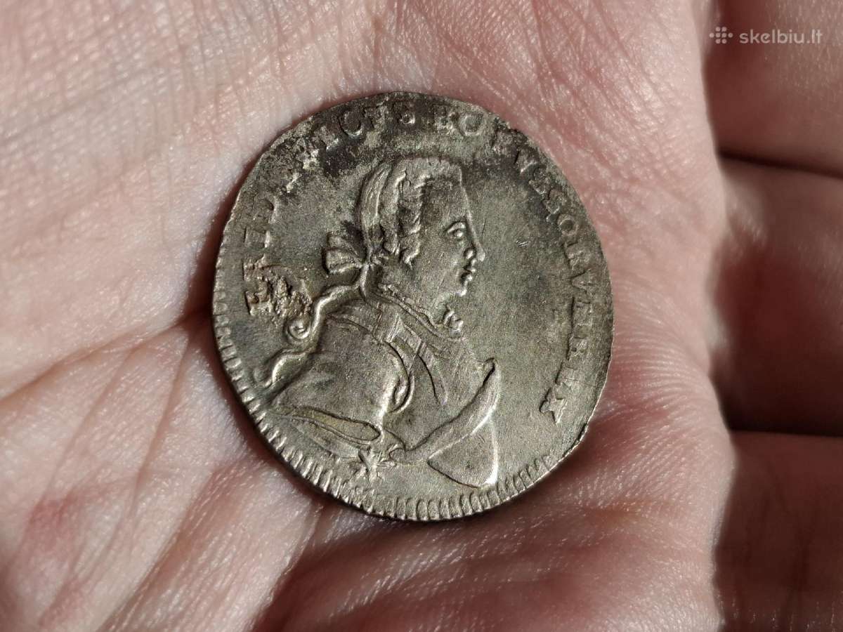 Prūsija Ortas 1751 sidabras - nuotraukos Nr. 2