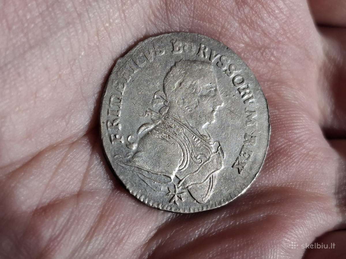 Prūsija Ortas 1753 sidabras - nuotraukos Nr. 2