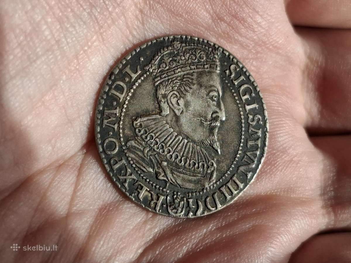 Lenkija 6 grašiai 1596 sidabras - nuotraukos Nr. 2