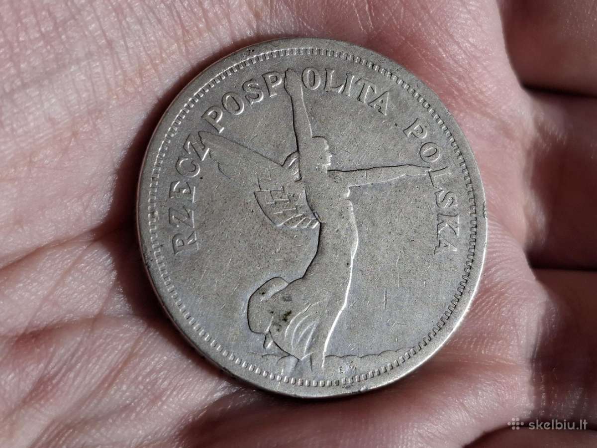 Lenkija 5 zlotai 1928 sidabras - nuotraukos Nr. 2