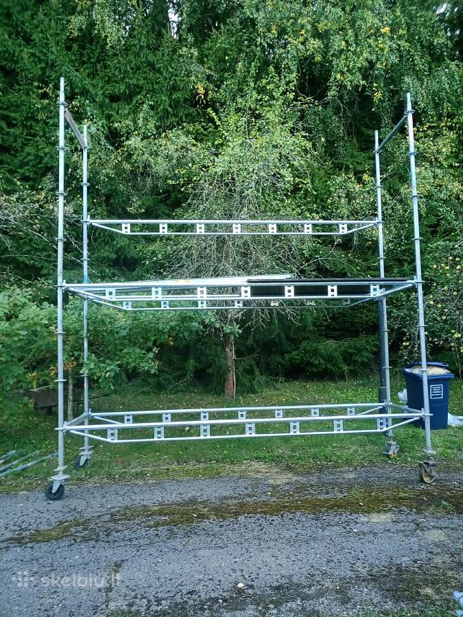 Mūrininkų pastoliai 4m aukštis,4m ilgis - nuotraukos Nr. 2