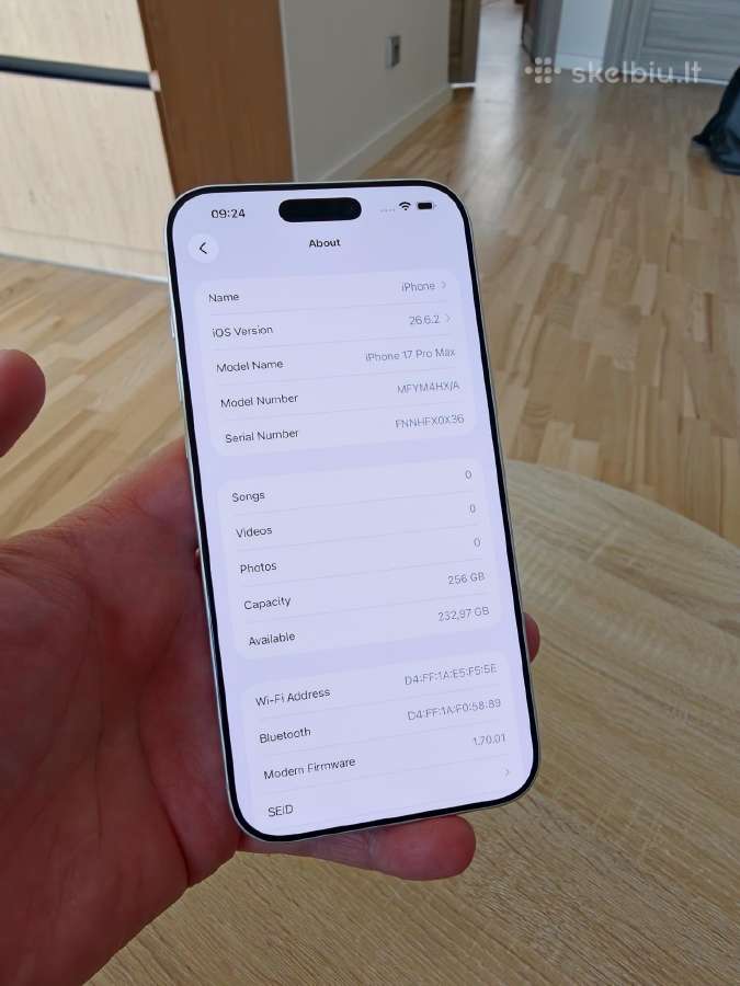 Apple iPhone 17 Pro Max + Dbrand Case - nuotraukos Nr. 9