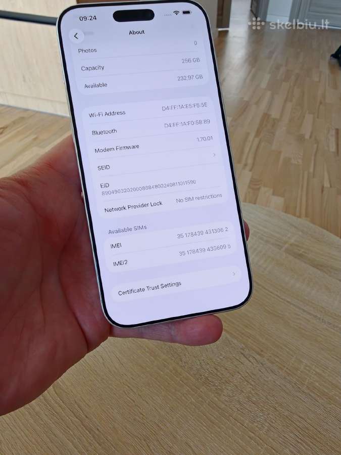 Apple iPhone 17 Pro Max + Dbrand Case - nuotraukos Nr. 10