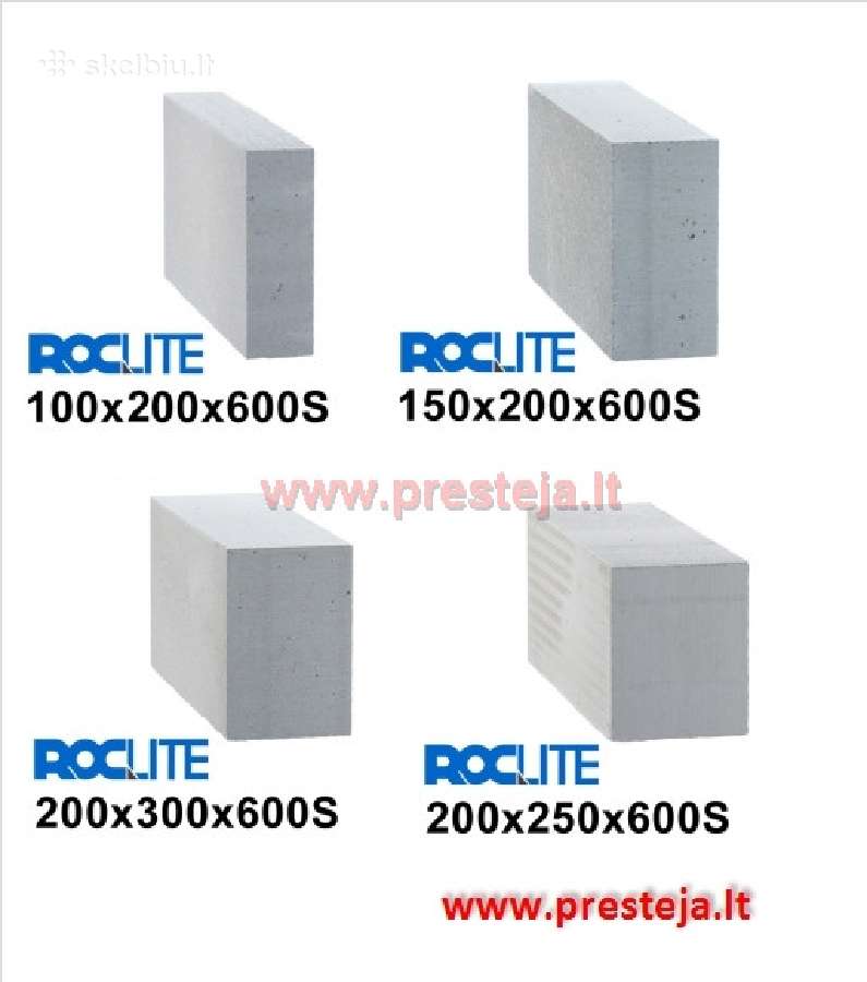 Akyto betono blokai Roclite - nuotraukos Nr. 2