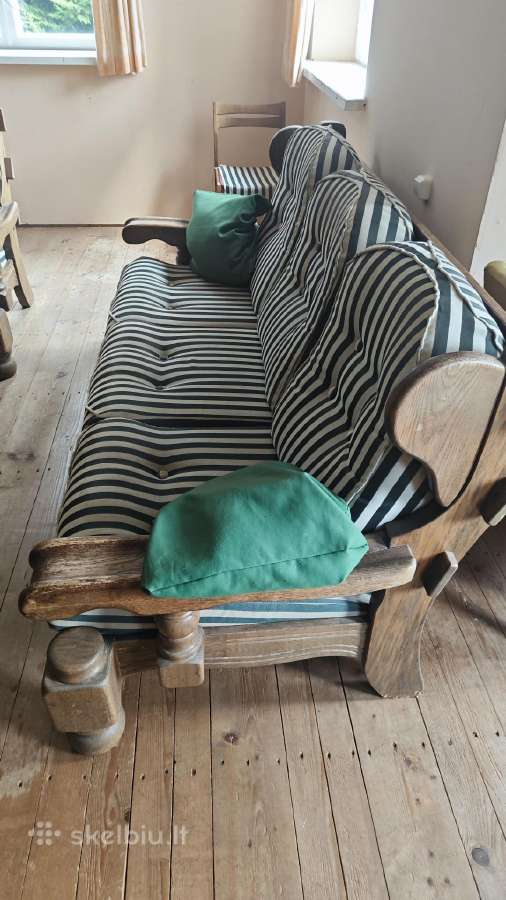 Sėdima 3 d. sofa ir 2 foteliai ąžuolas - nuotraukos Nr. 2