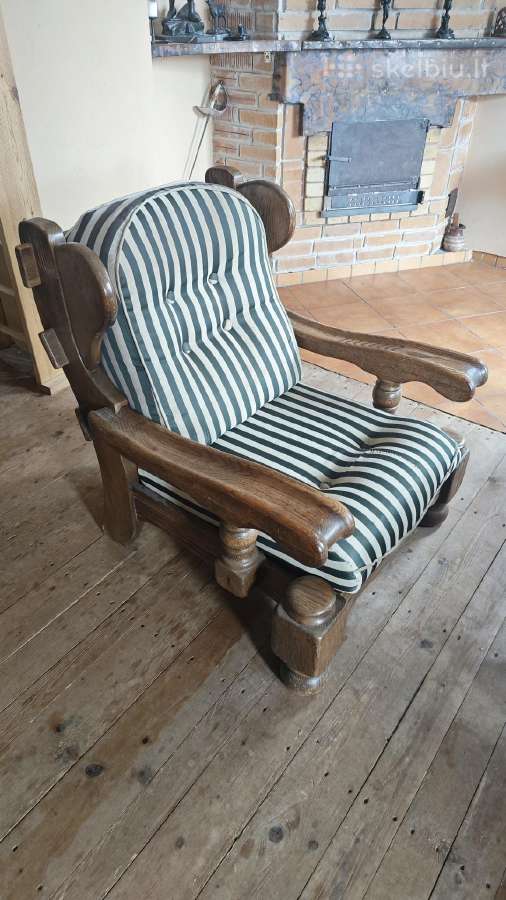 Sėdima 3 d. sofa ir 2 foteliai ąžuolas - nuotraukos Nr. 3