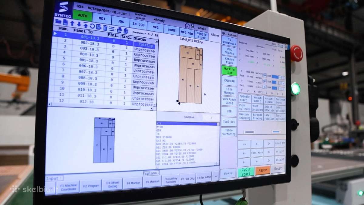 Dimteq Dn-110 – CNC nesting staklės baldų gamybai - nuotraukos Nr. 3