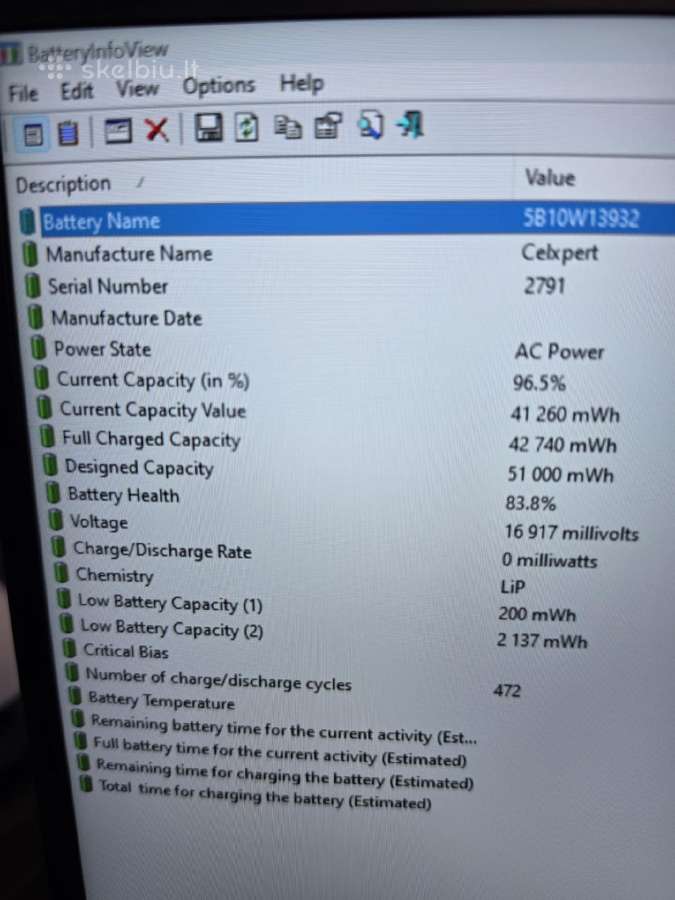 Lenovo X1 Carbon 8. i5- 10210u. 16/256 GB. - nuotraukos Nr. 6