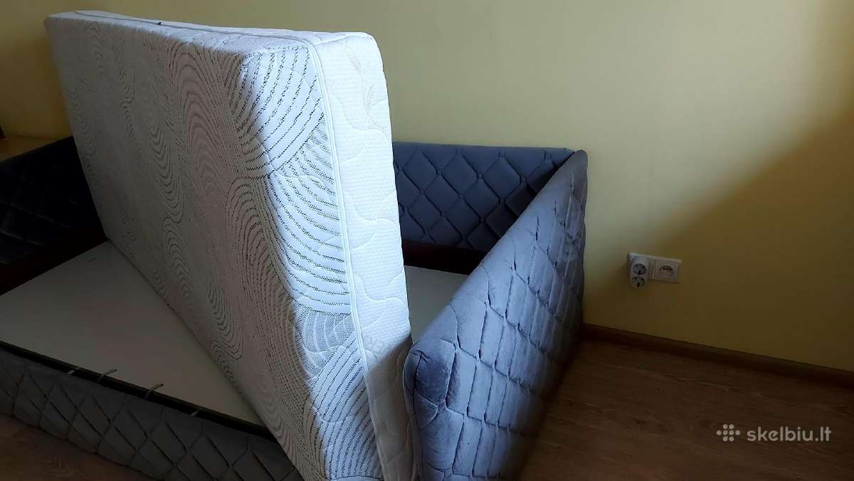 Viengulė miegamojo lova su dvipusiu čiužiniu - nuotraukos Nr. 2