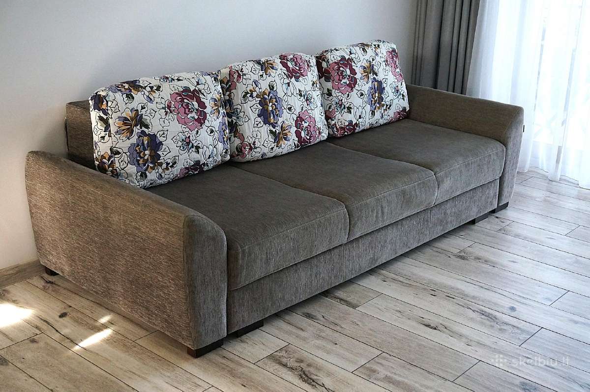 Magres-baldai Plati sofa-lova+galimas Pristatymas - nuotraukos Nr. 3