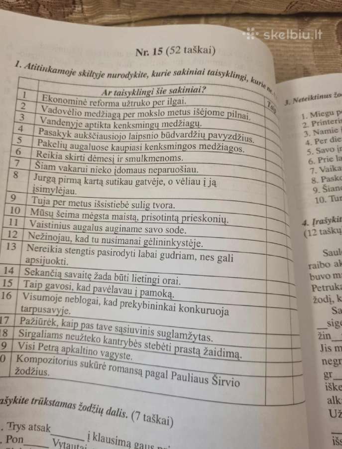 Pasirengimo lietuvių kalbos egzaminui užduotys - nuotraukos Nr. 4