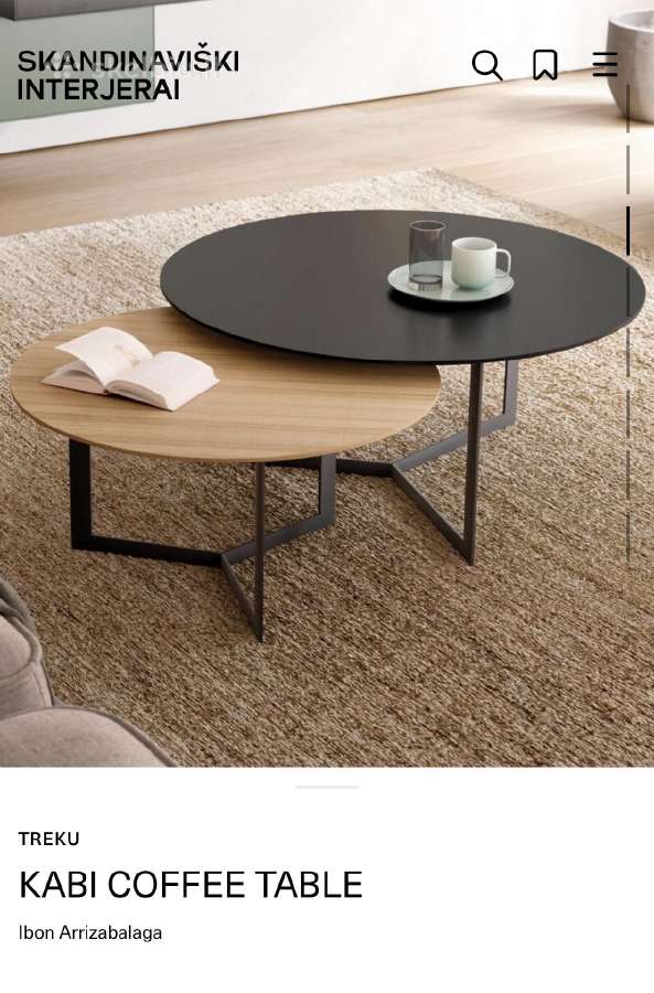 Treku kabi coffee table skandinaviški interjerai - nuotraukos Nr. 8