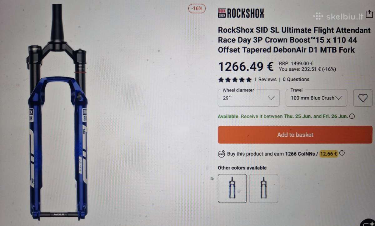 Rockshox SID SL Ultimate - nuotraukos Nr. 5