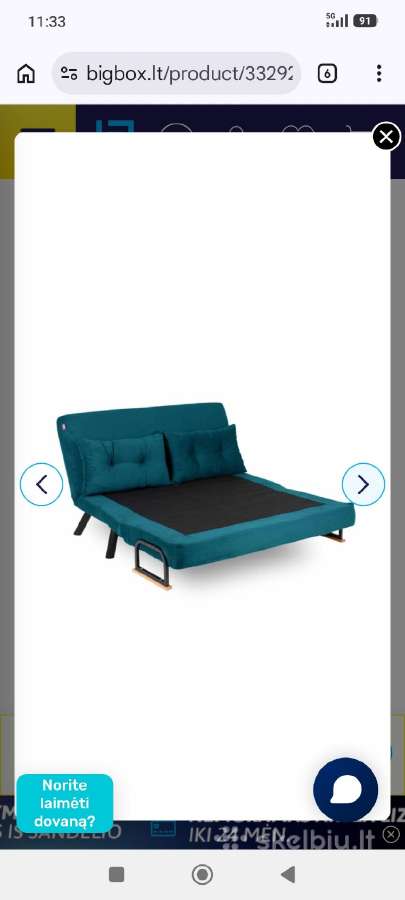 Sofa lova dvivietė parduodu Klaipėda - nuotraukos Nr. 13