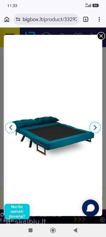 Sofa lova dvivietė parduodu Klaipėda - nuotraukos Nr. 14