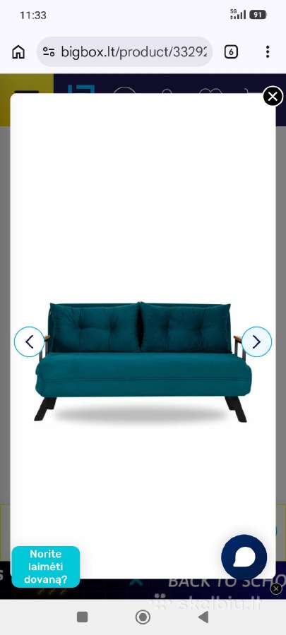 Sofa lova dvivietė parduodu Klaipėda - nuotraukos Nr. 15