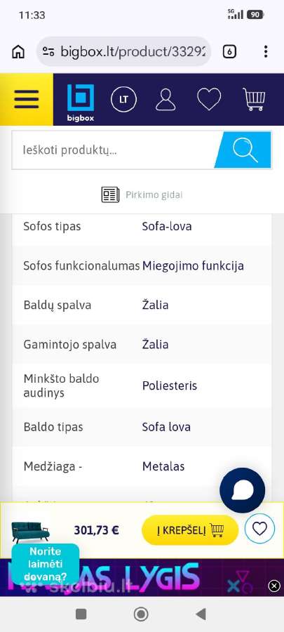 Sofa lova dvivietė parduodu Klaipėda - nuotraukos Nr. 17